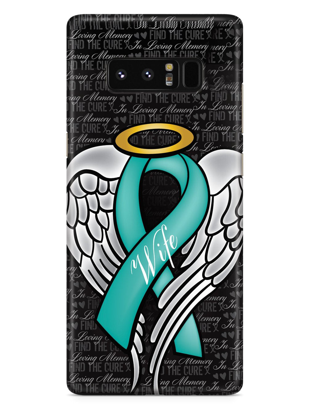 In Loving Memory of My Wife - Teal Ribbon Case
