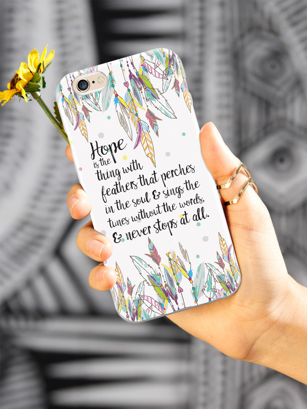 HOPE - Emily Dickinson Quote Case