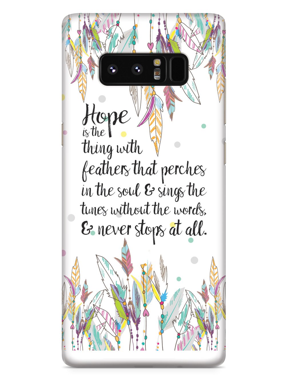 HOPE - Emily Dickinson Quote Case