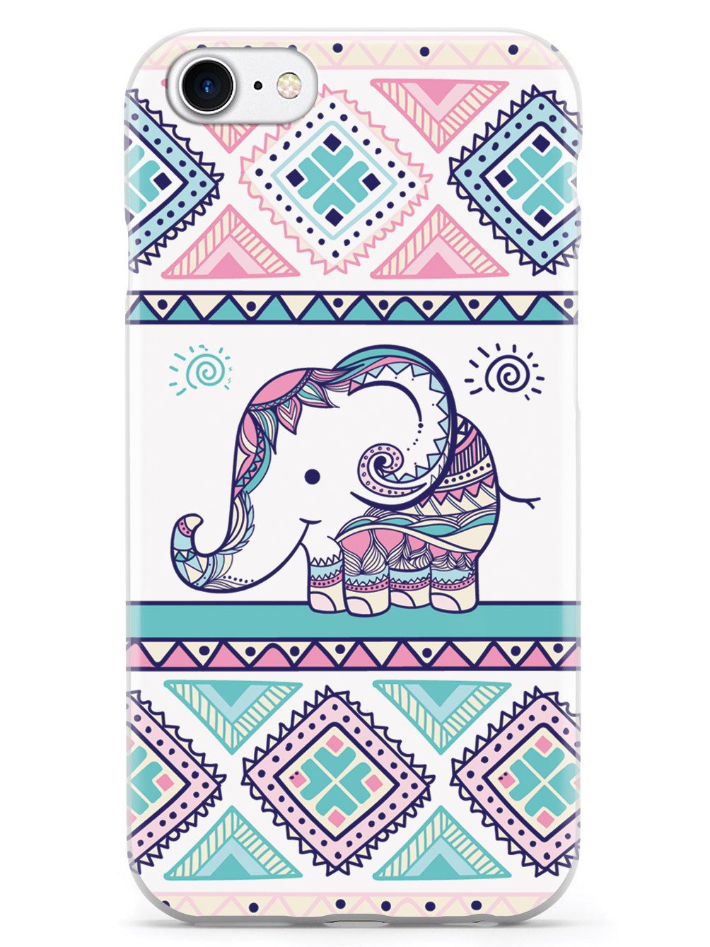 Adorable Elephant Aztec Design Case