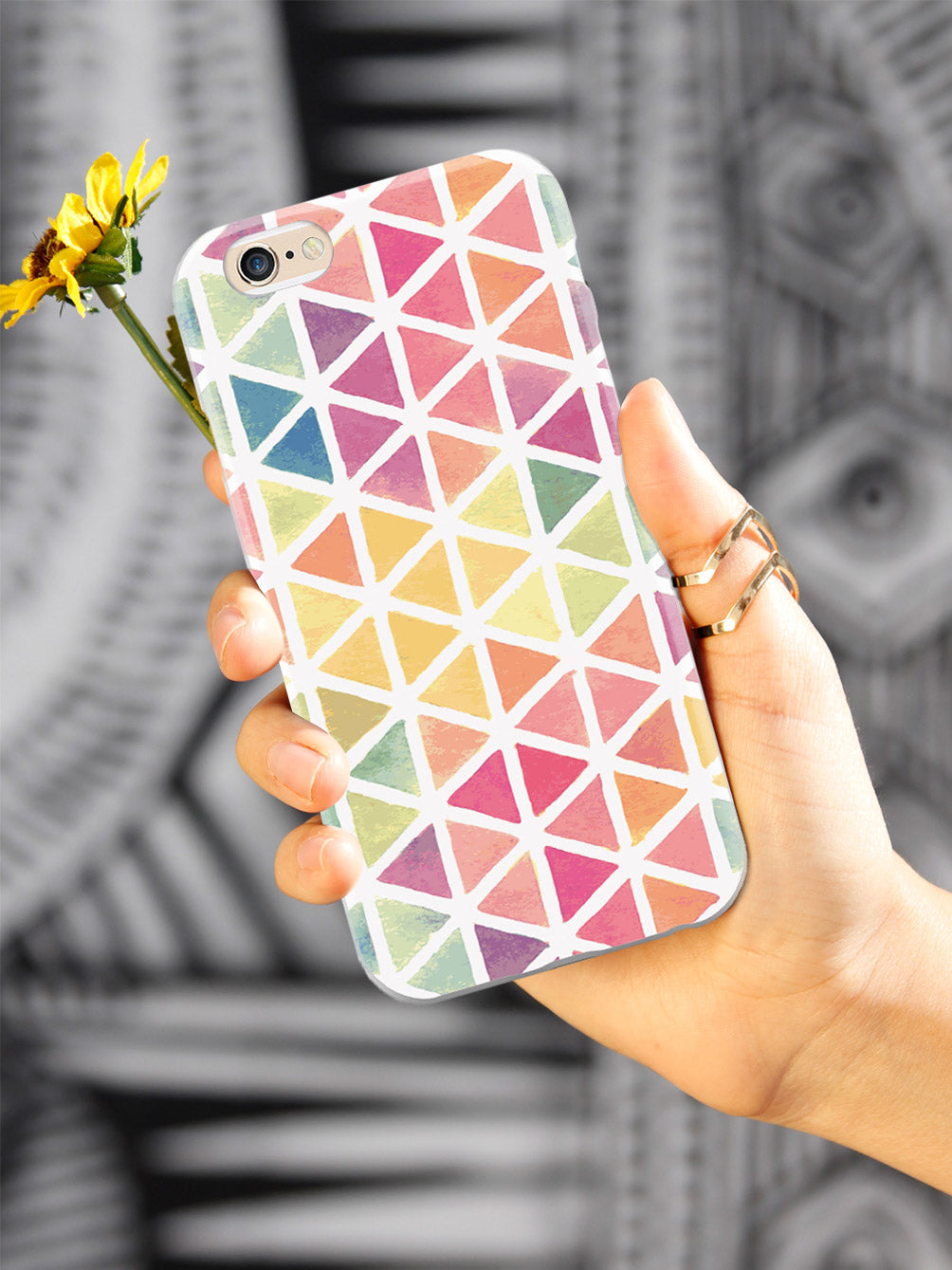 Pastel Triangle Pattern Case