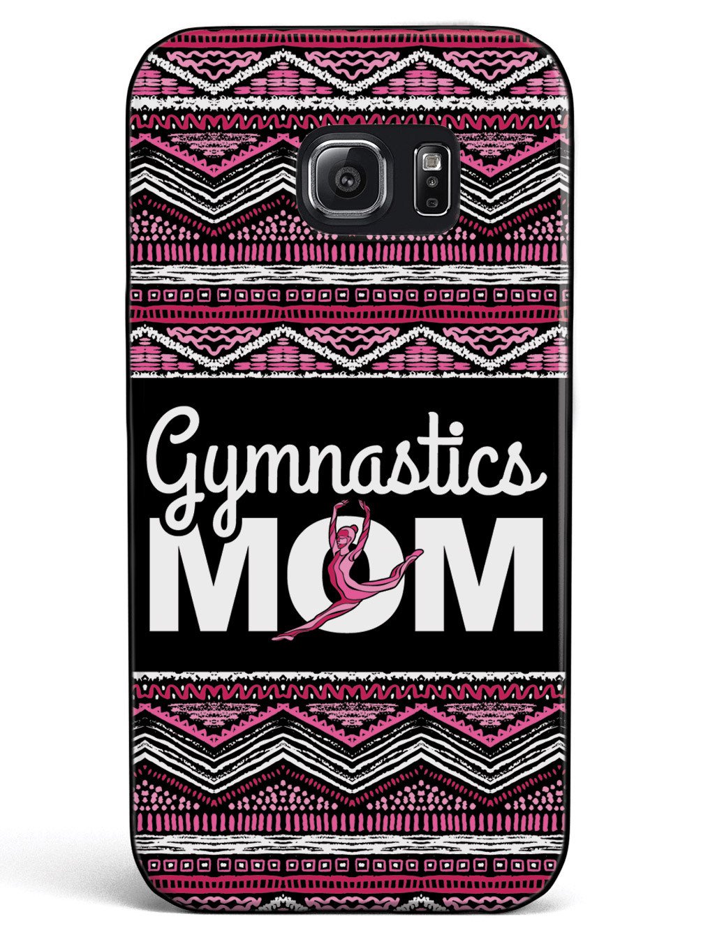 Pink Gymnastics Mom - Black Case