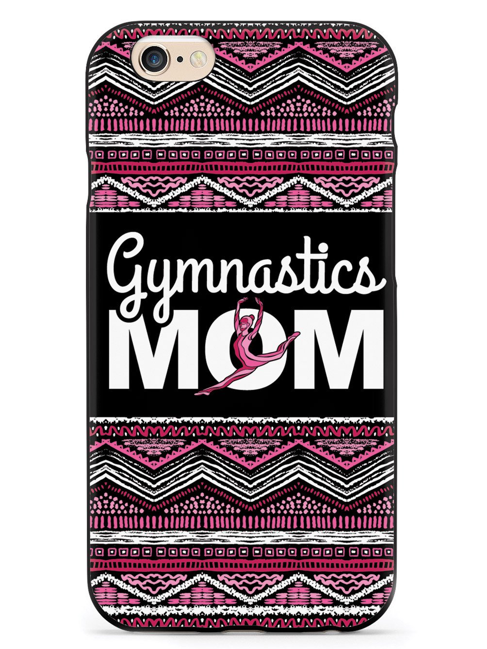 Pink Gymnastics Mom - Black Case