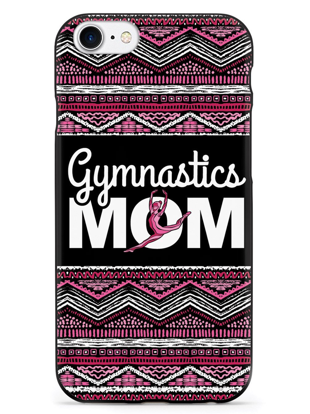 Pink Gymnastics Mom - Black Case