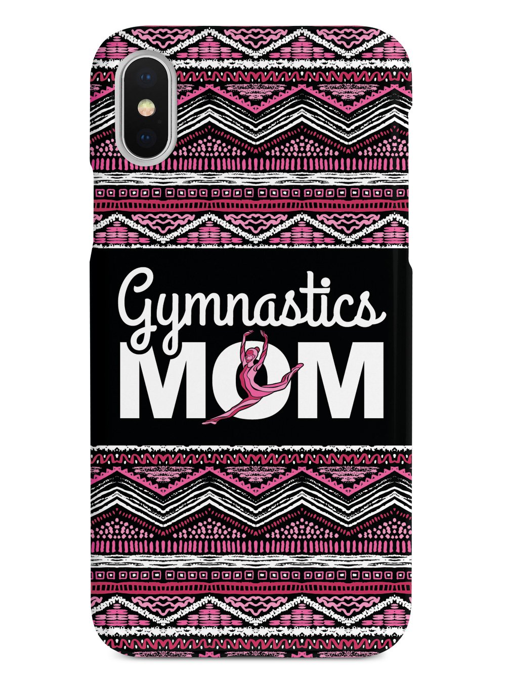 Pink Gymnastics Mom - Black Case