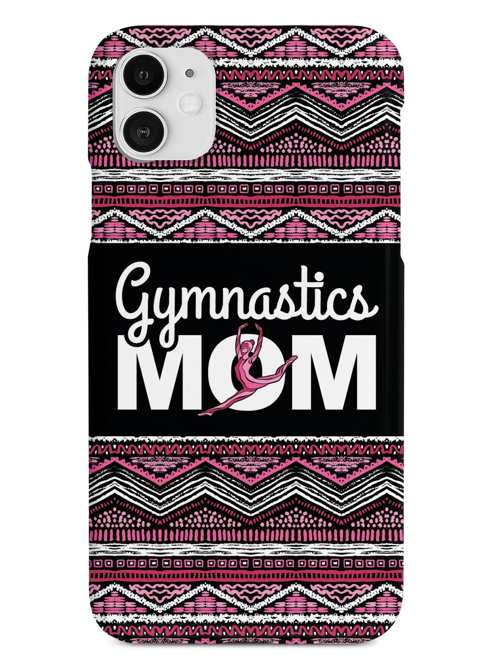 Pink Gymnastics Mom - Black Case