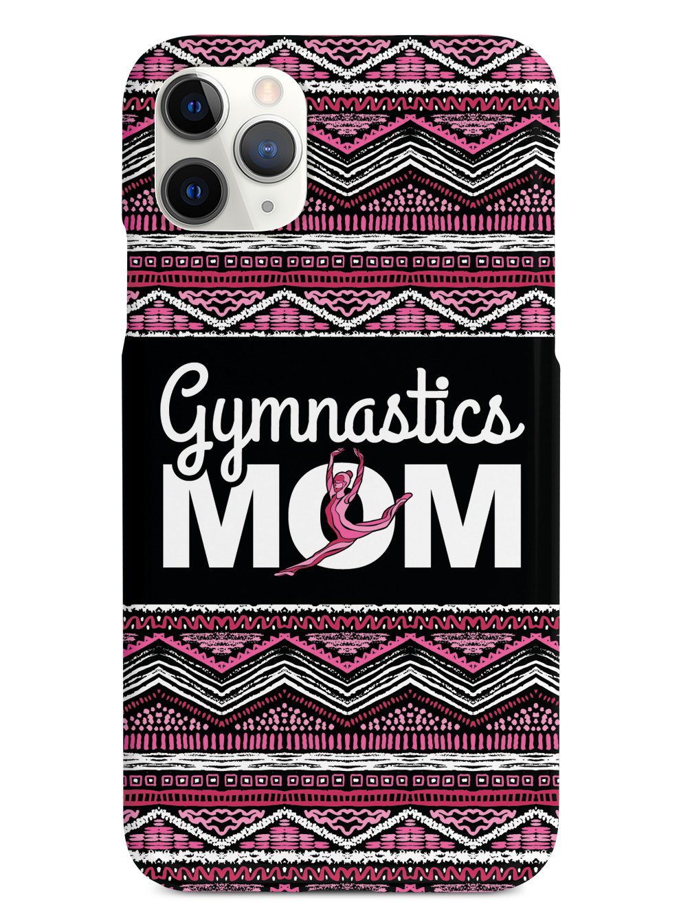Pink Gymnastics Mom - Black Case