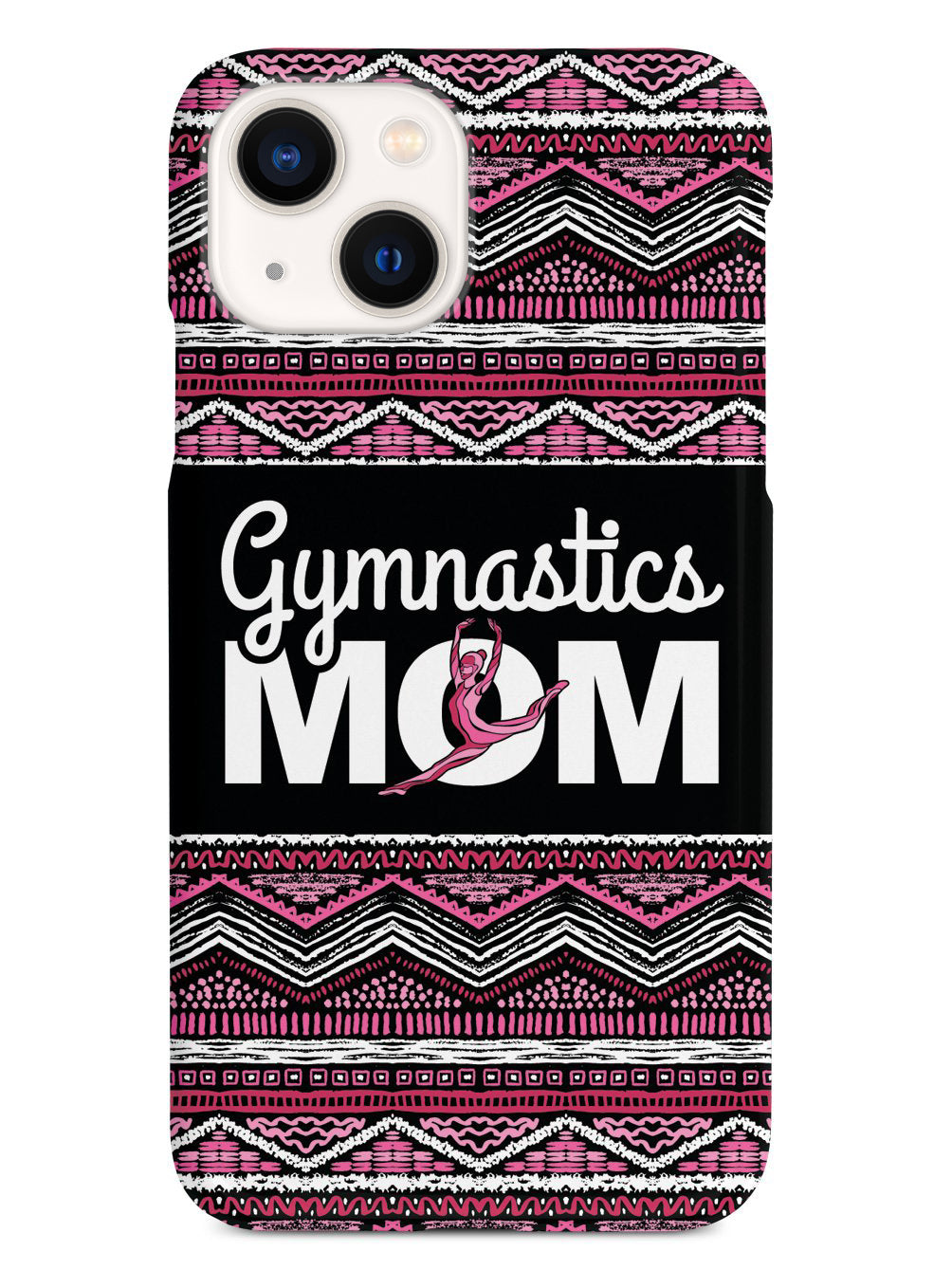 Pink Gymnastics Mom - Black Case
