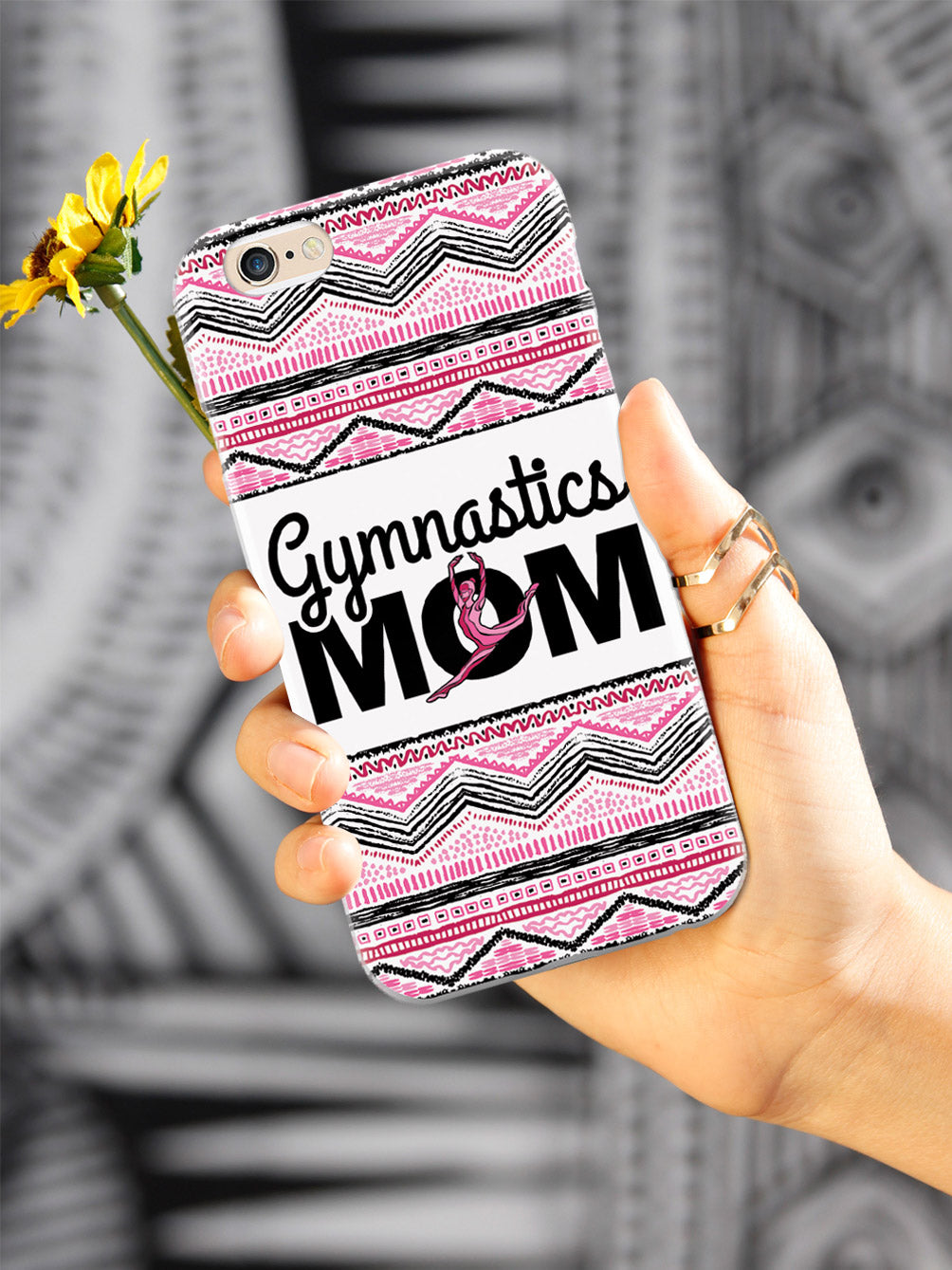 Pink Gymnastics Mom - White Case