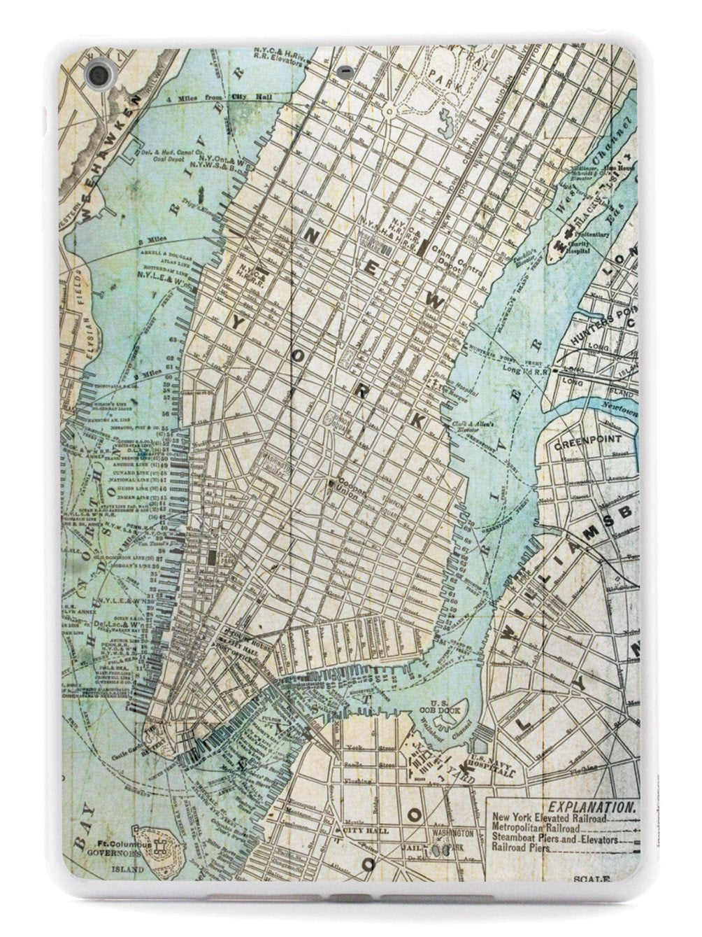 Old Street Map of New York Case