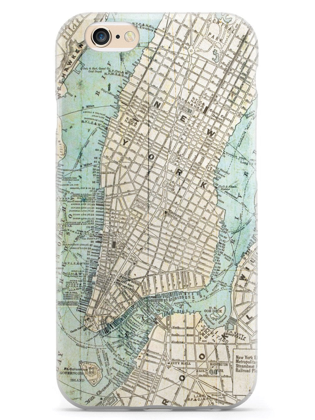 Old Street Map of New York Case
