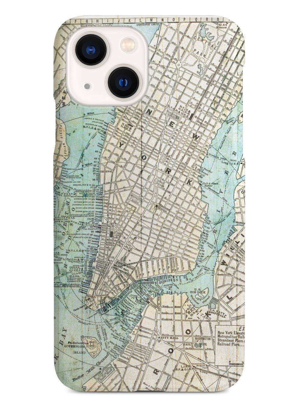 Old Street Map of New York Case