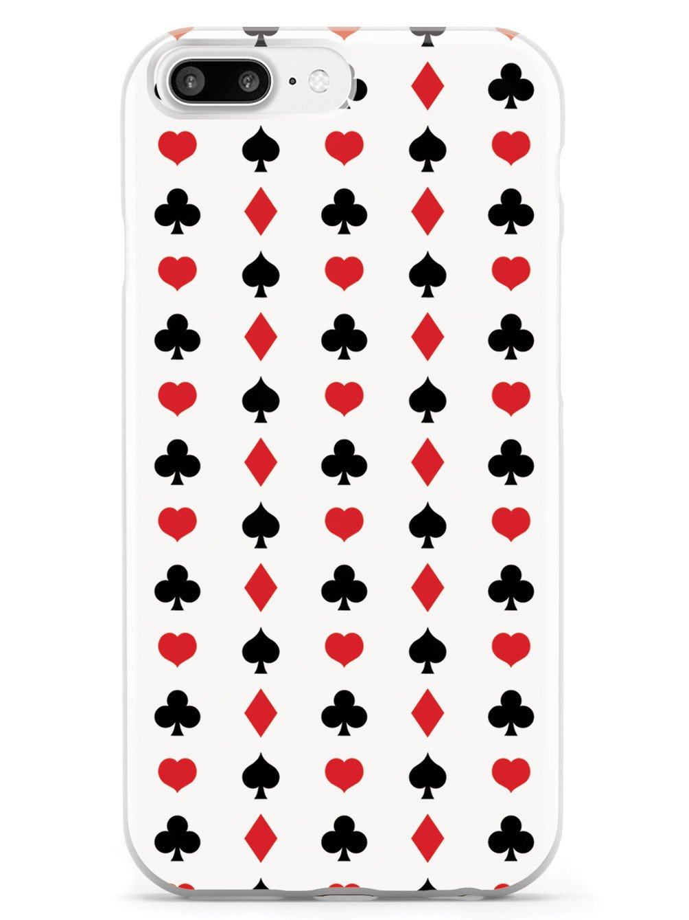 Playcard Suit Pattern - White Case