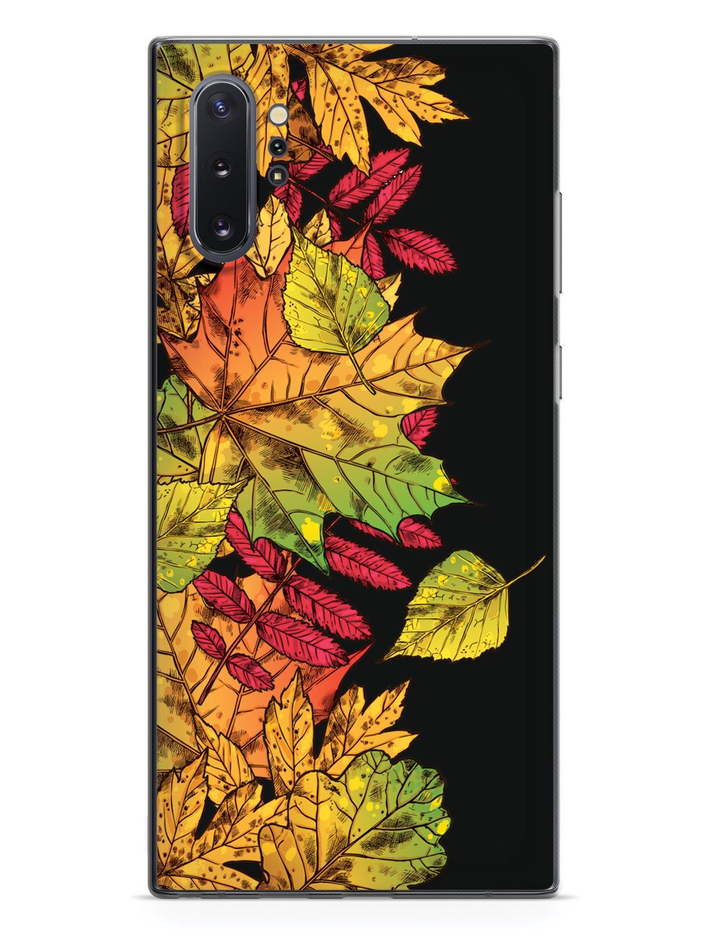 Autumn Leaves Illustration - Black Case