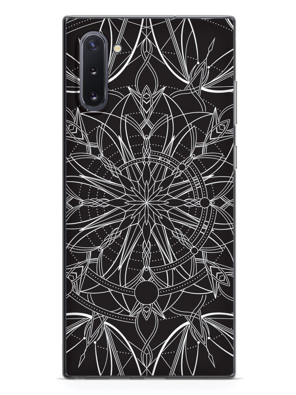 Intricate Mandala Line Art - Black Case