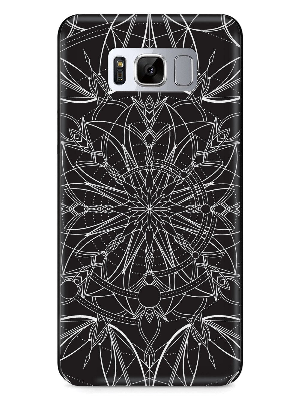 Intricate Mandala Line Art - Black Case