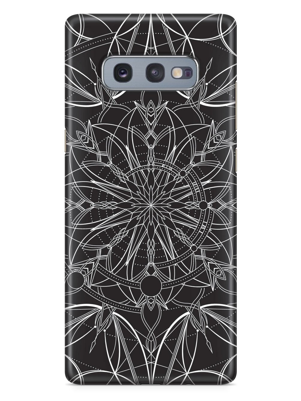 Intricate Mandala Line Art - Black Case