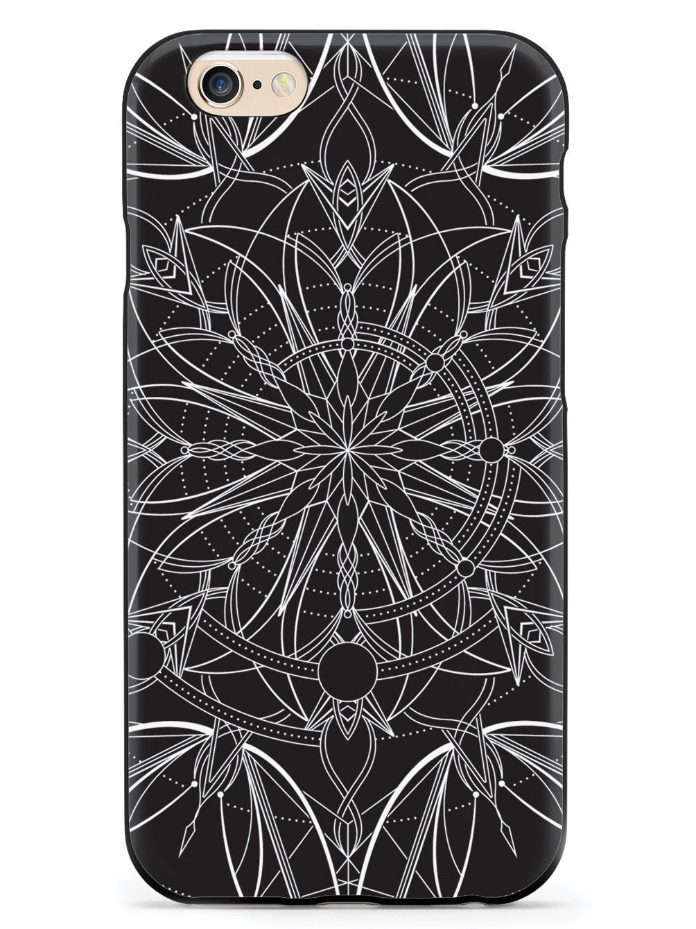 Intricate Mandala Line Art - Black Case