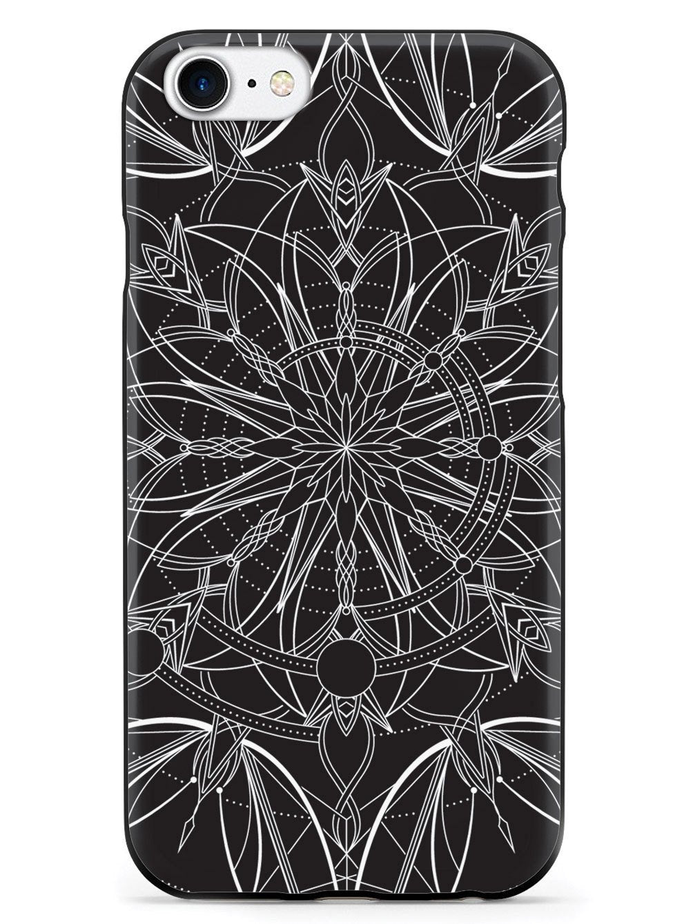 Intricate Mandala Line Art - Black Case