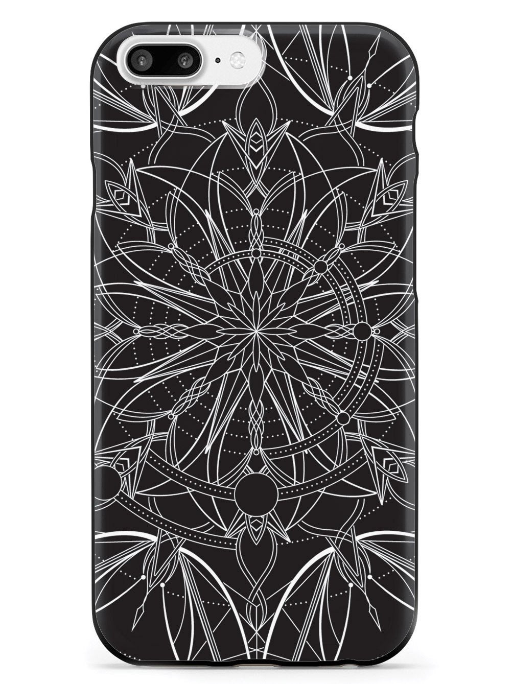 Intricate Mandala Line Art - Black Case