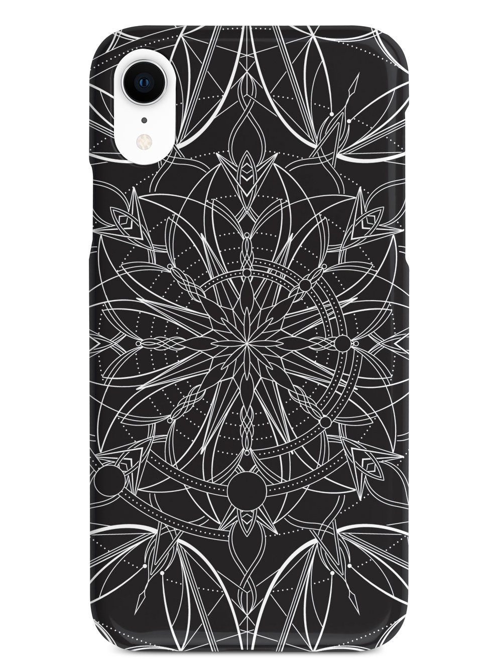 Intricate Mandala Line Art - Black Case