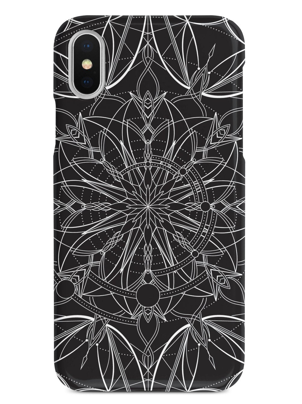 Intricate Mandala Line Art - Black Case