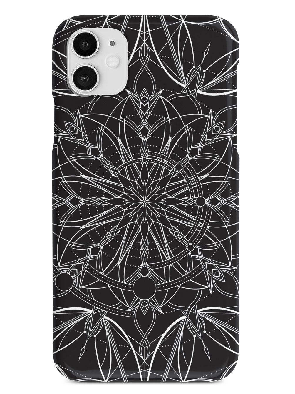 Intricate Mandala Line Art - Black Case