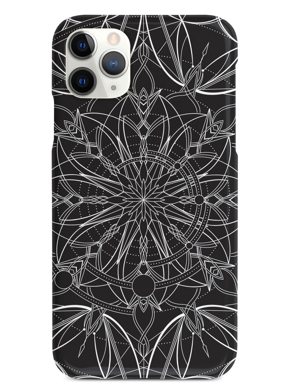 Intricate Mandala Line Art - Black Case