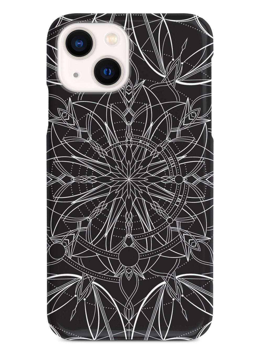 Intricate Mandala Line Art - Black Case