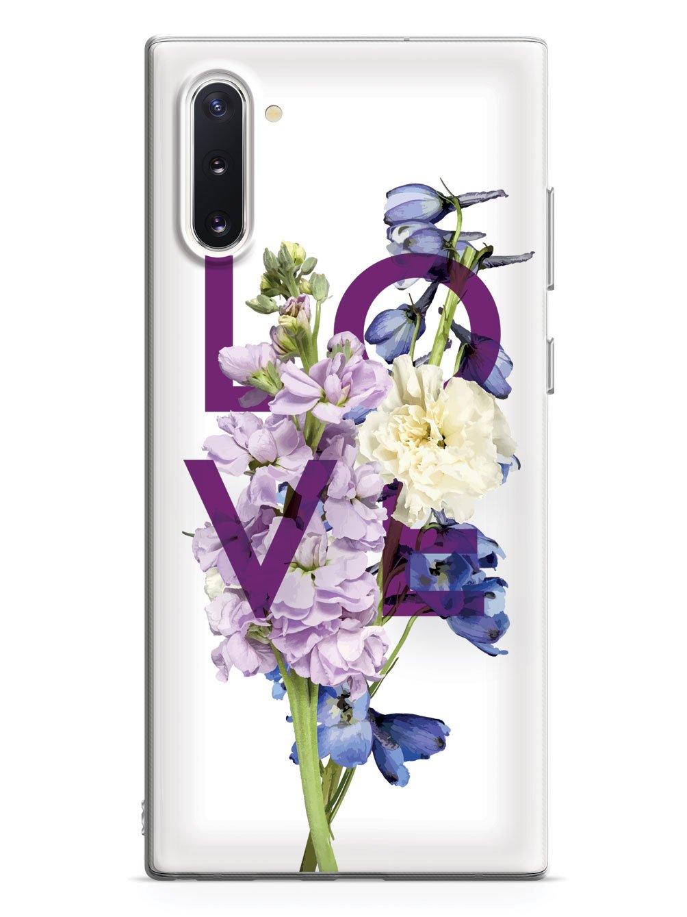 Love and Purple Flowers - White Case