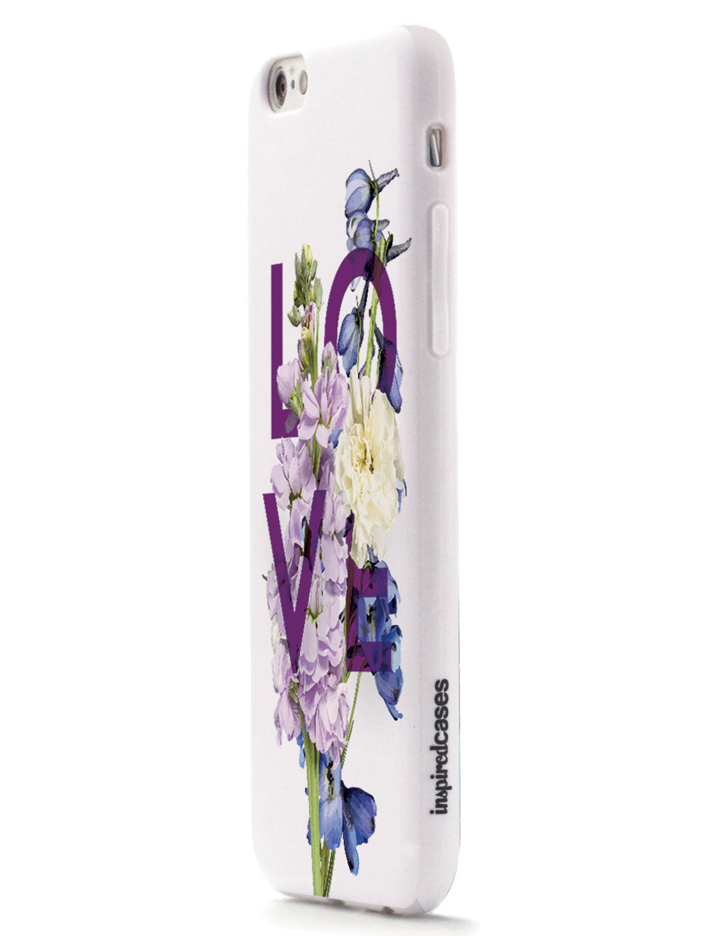 Love and Purple Flowers - White Case