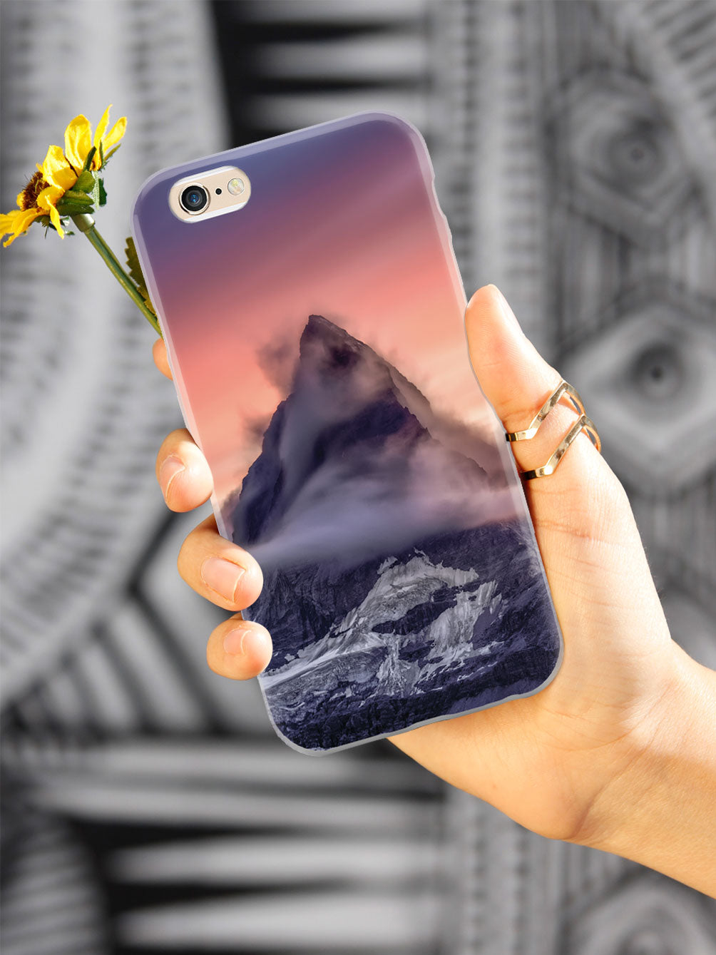 Mountain Top with Beautiful Sky Case