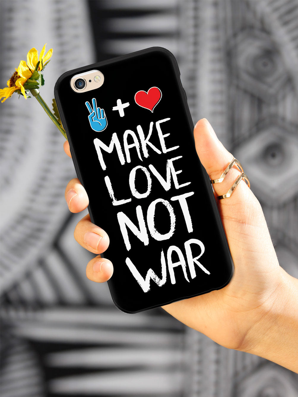 Make Love Not War - Black Case