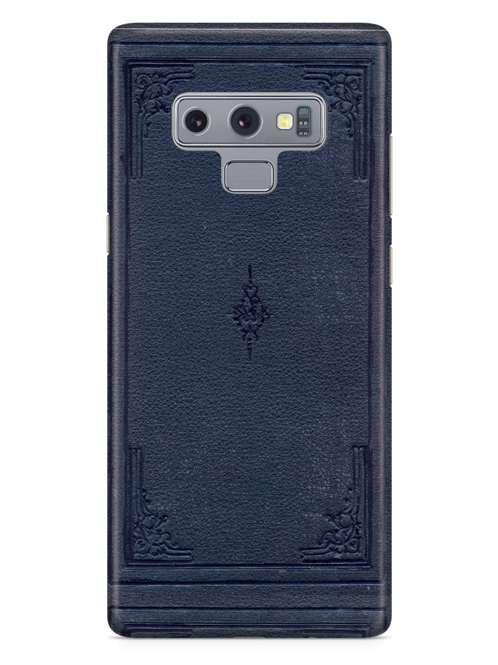Dark Blue Book Cover - Black Case
