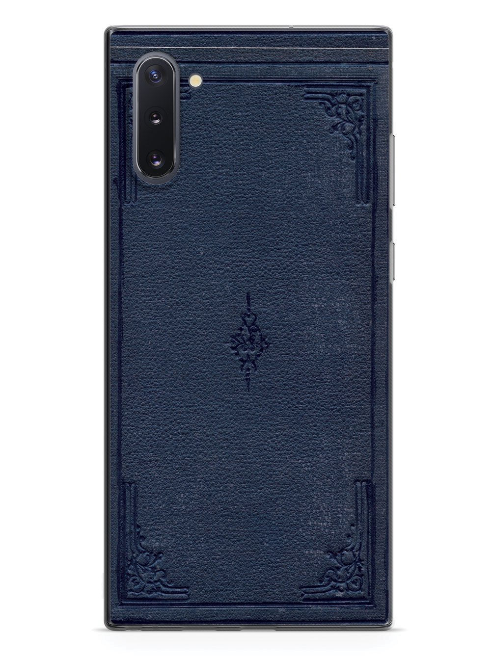 Dark Blue Book Cover - Black Case