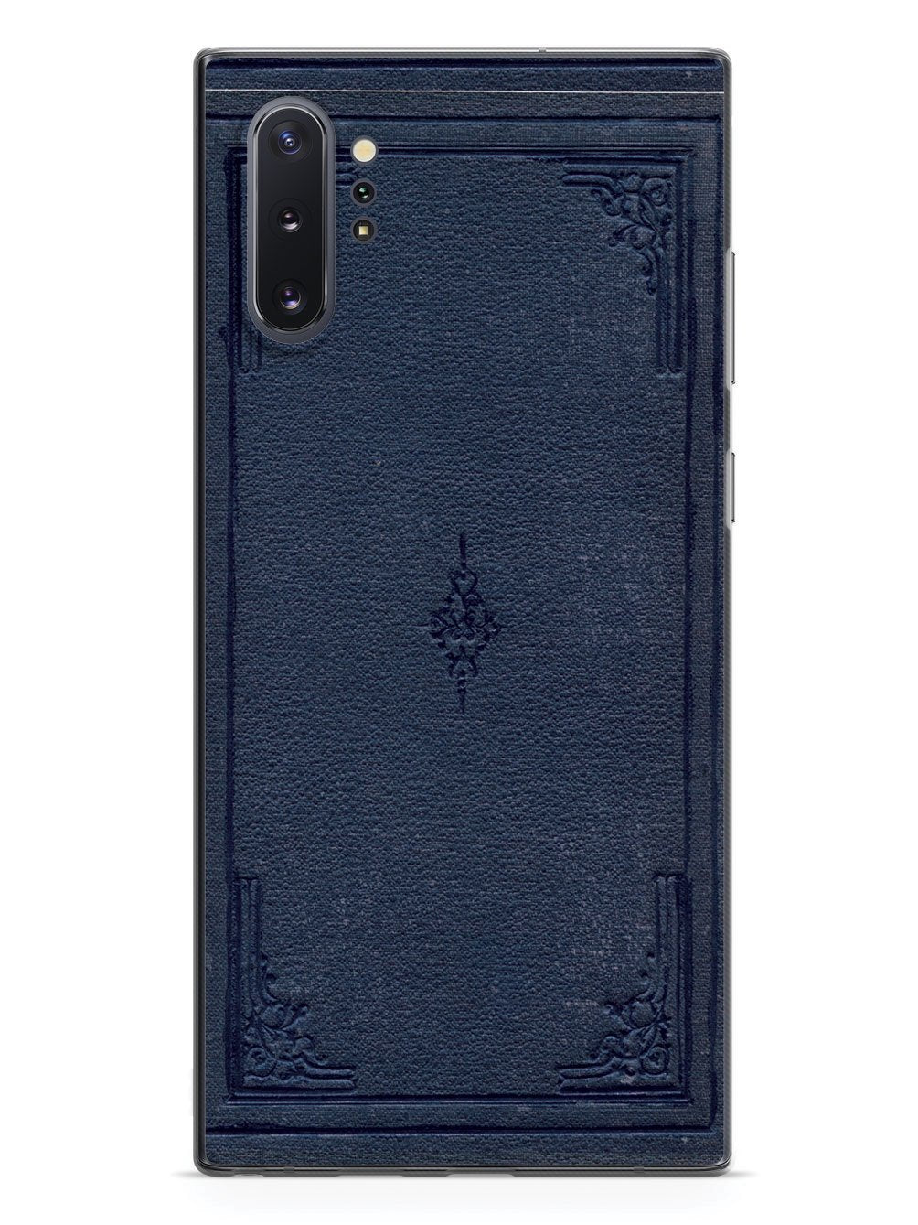 Dark Blue Book Cover - Black Case