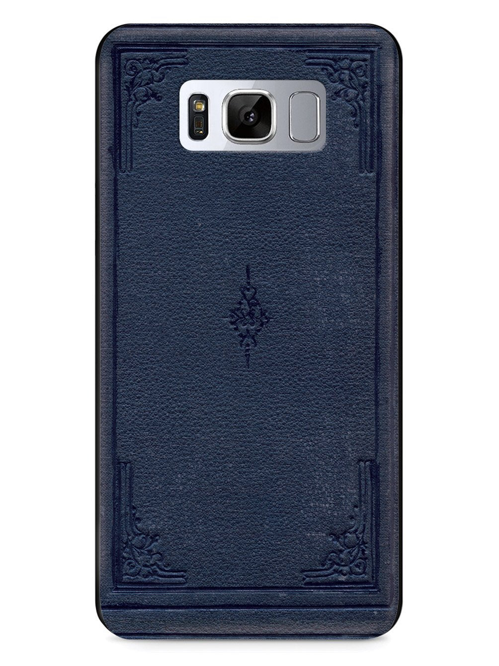 Dark Blue Book Cover - Black Case