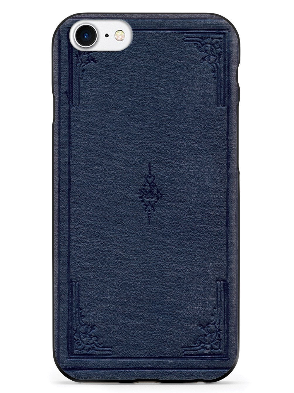 Dark Blue Book Cover - Black Case