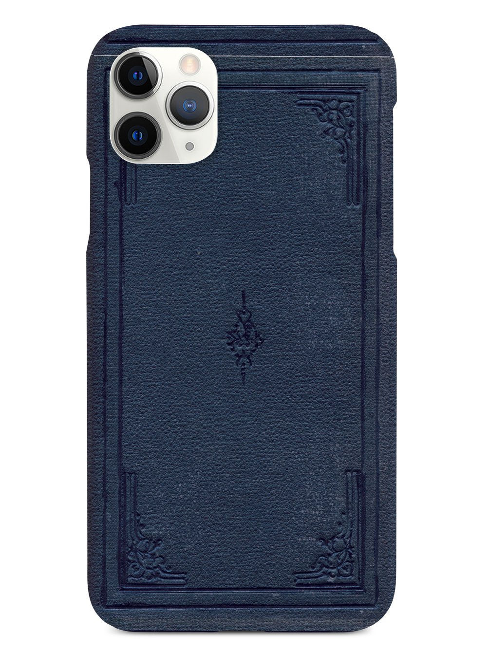 Dark Blue Book Cover - Black Case
