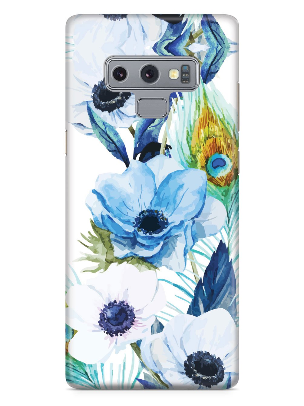 Peacock Feather Flowers - White Case