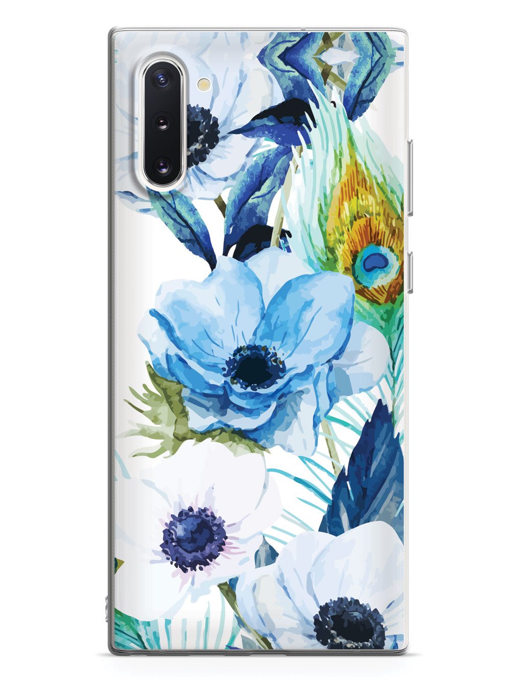 Peacock Feather Flowers - White Case