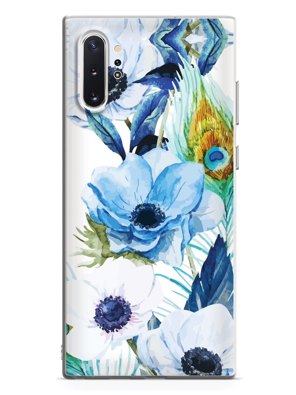 Peacock Feather Flowers - White Case