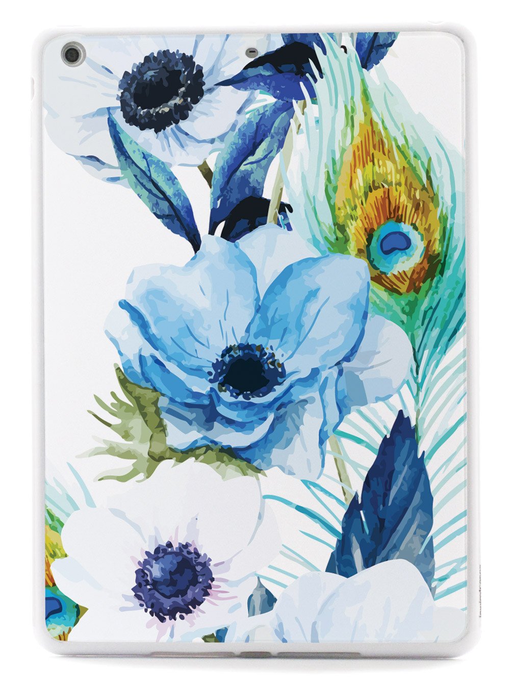 Peacock Feather Flowers - White Case