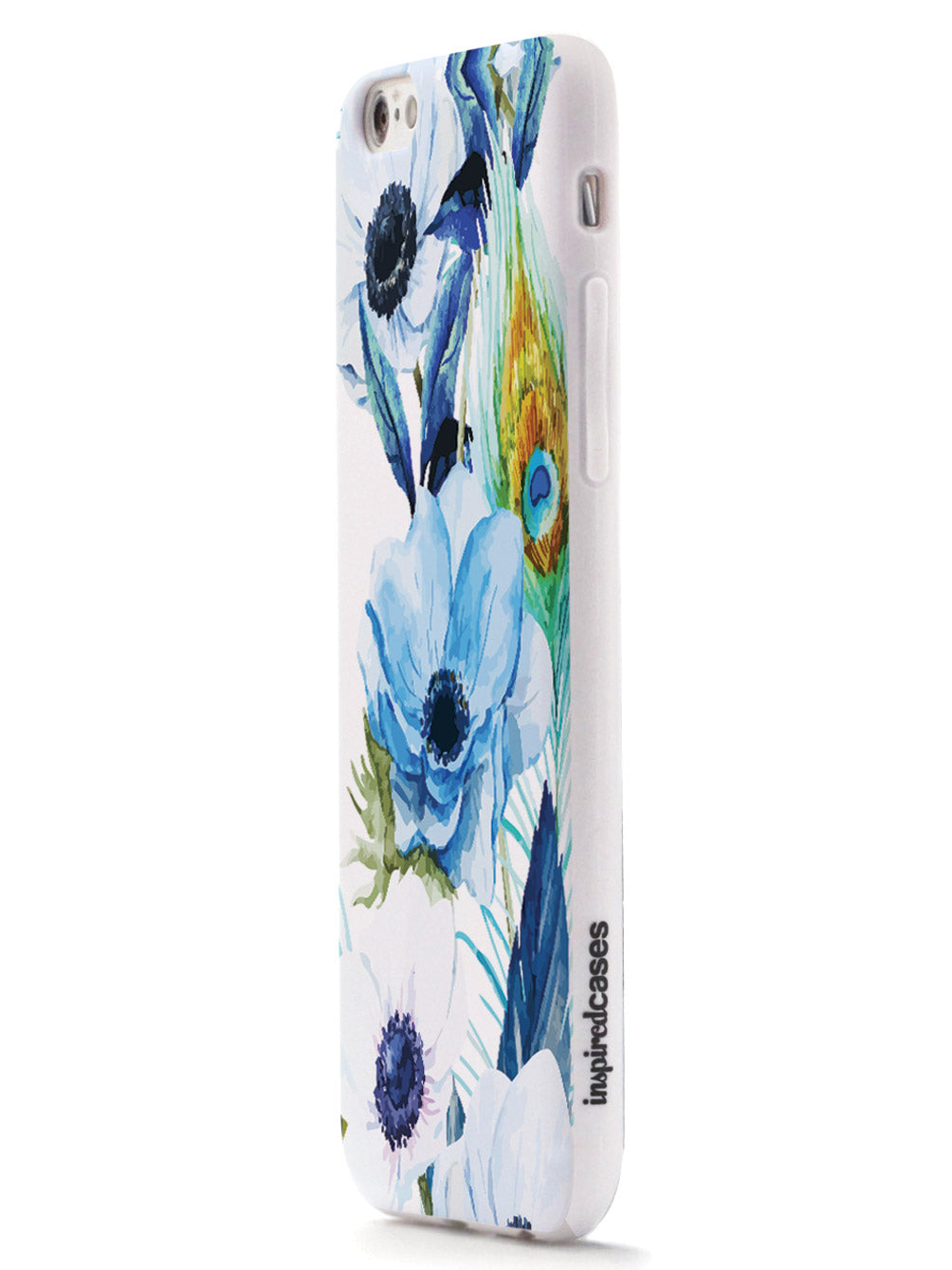 Peacock Feather Flowers - White Case
