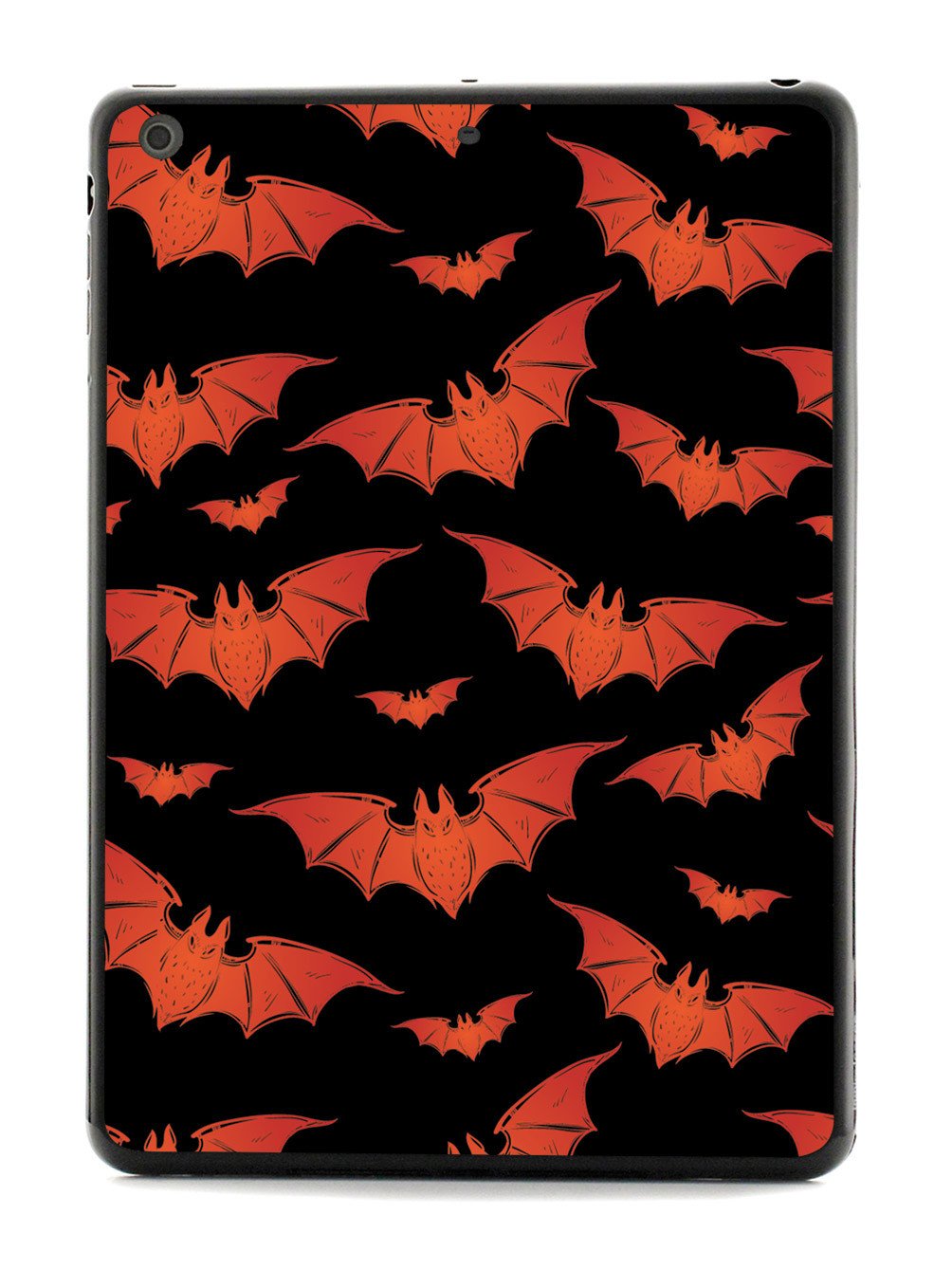 Orange Halloween Bats - Black Case
