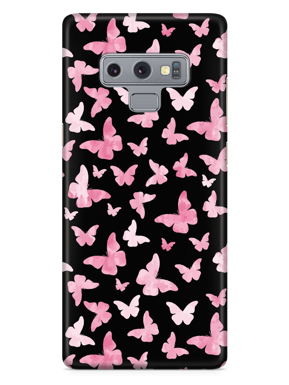 Pink Butterflies - Black Case