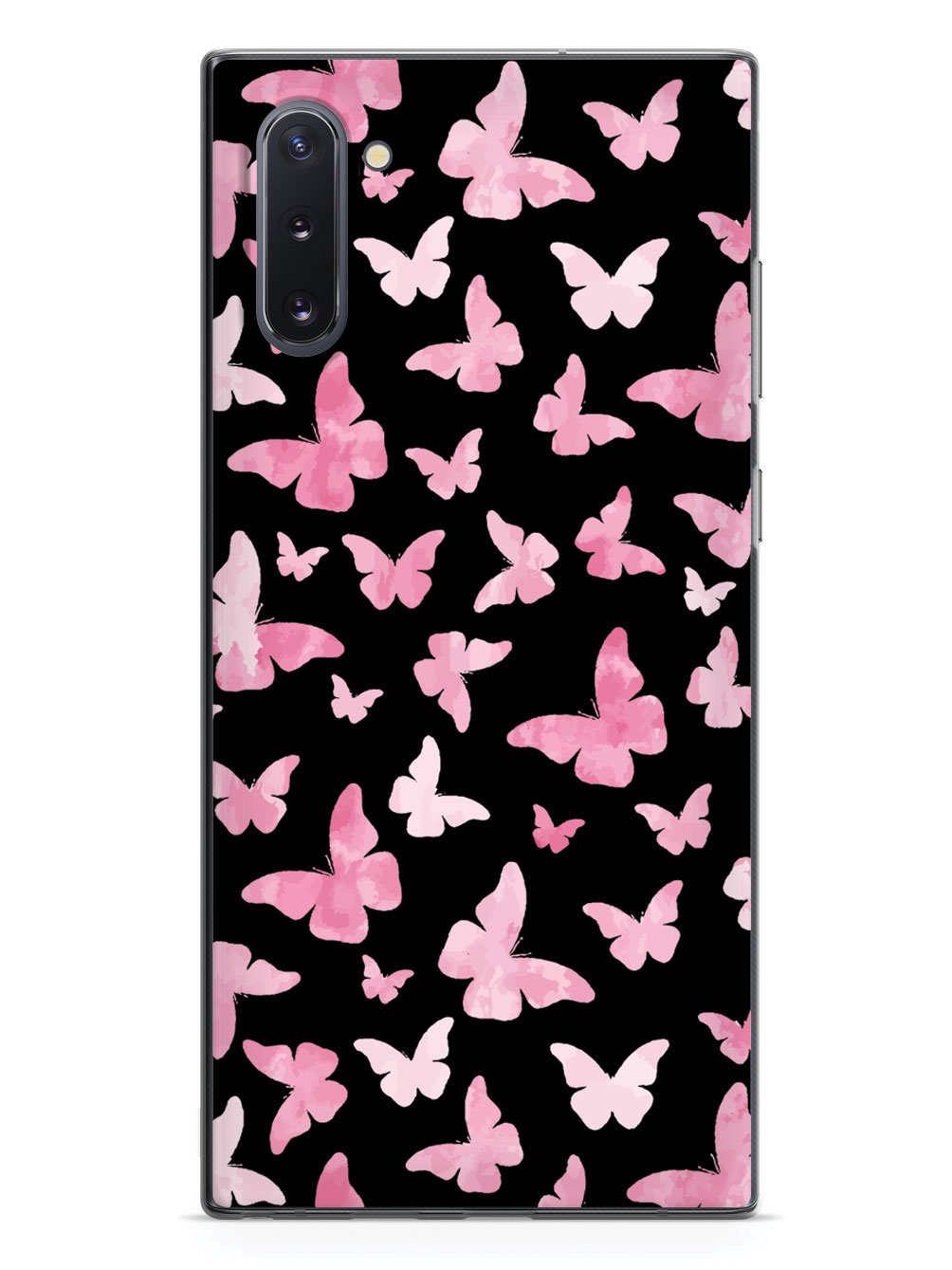 Pink Butterflies - Black Case