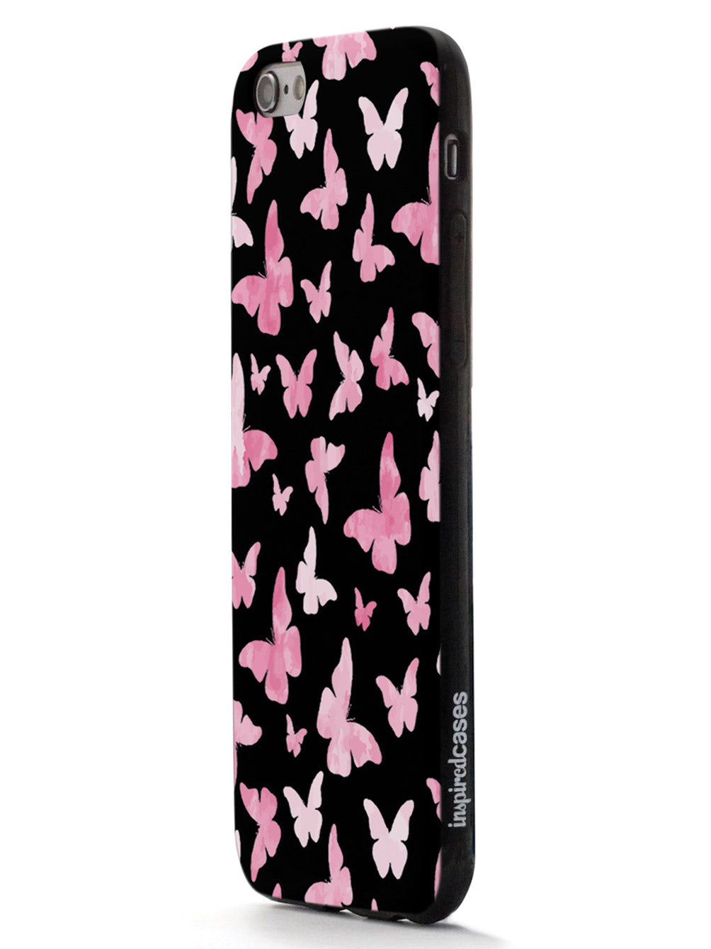 Pink Butterflies - Black Case