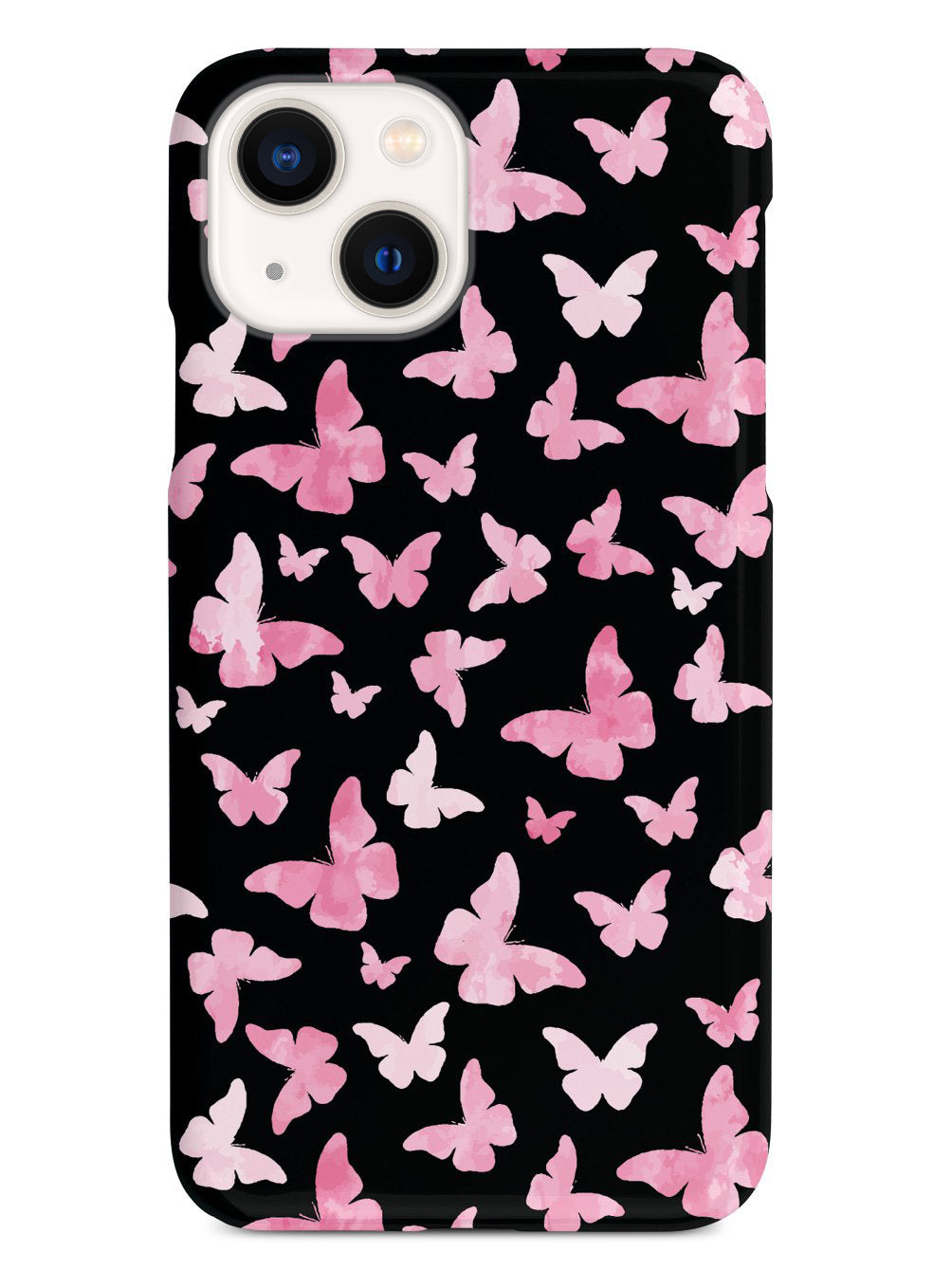 Pink Butterflies - Black Case