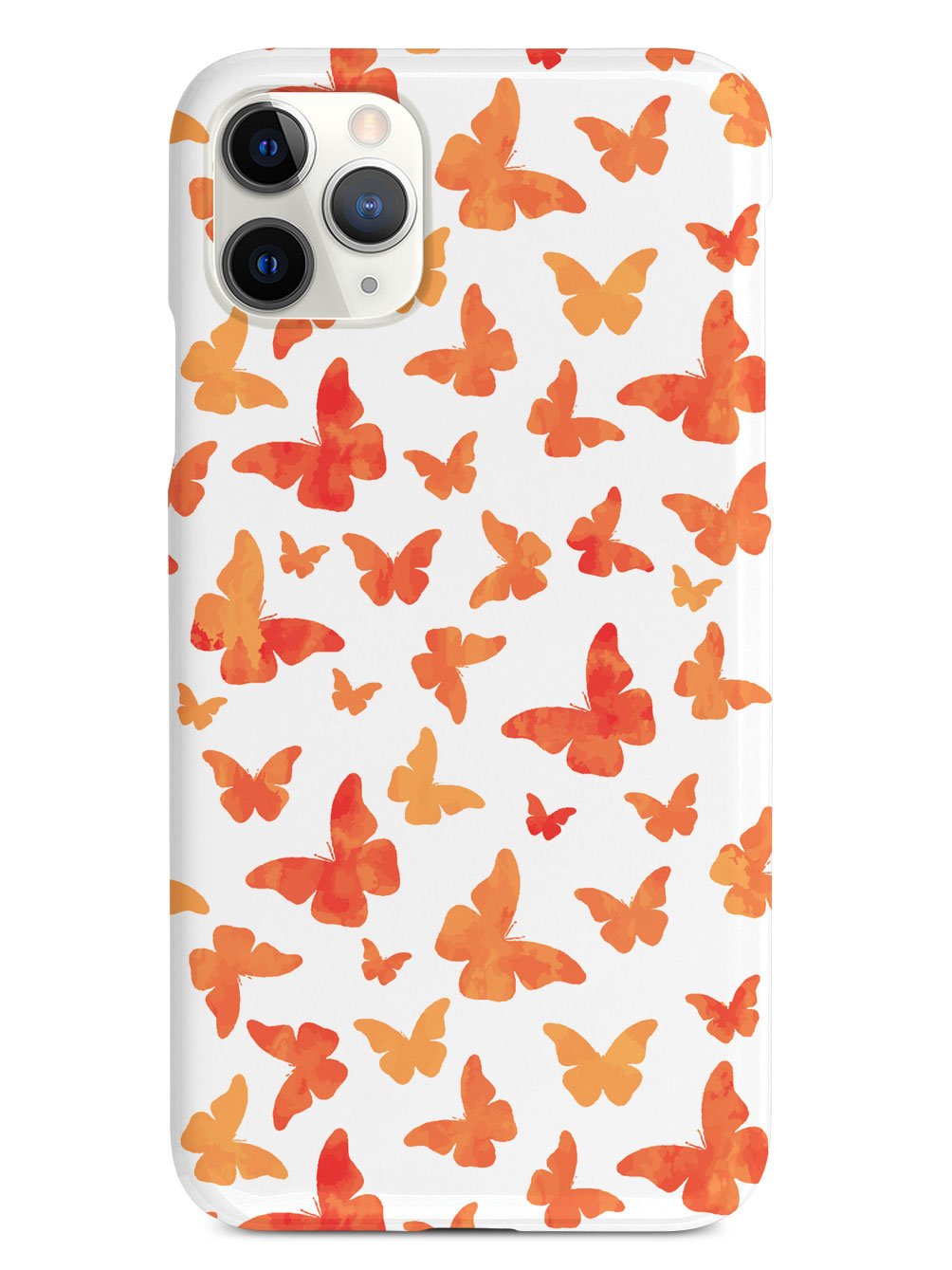 Orange Butterflies - White Case